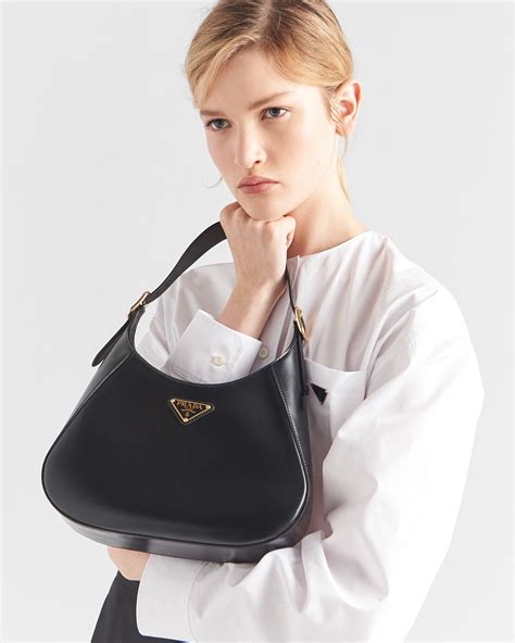 lg black leather prada bag used|prada leather shoulder bag price.